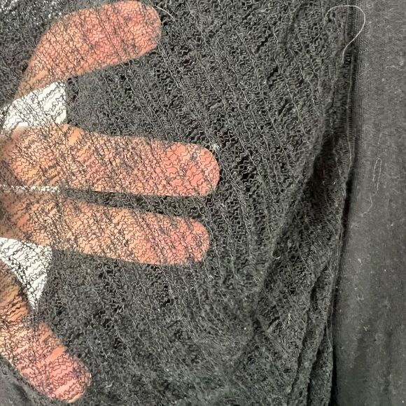 Free People We The Free Women's Black Knit Tunic Dress Size M - Picture 4 of 8